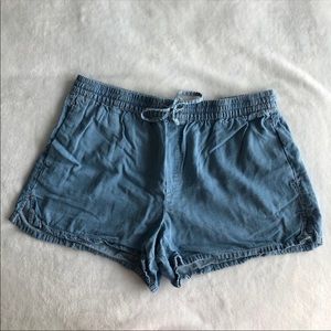 Gap chambray/denim shorts size large